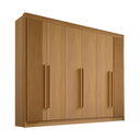 Ver imagem 2 de Guarda Roupa Casal Athos Ripado 6 Portas Mdf Cinamomo