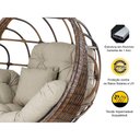 Ver imagem 3 de Balanço Ninho Suspenso Hungria Argila e Linhão Bege