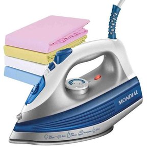 Ferro a Vapor Fvn01bl 1200w Branco e Azul Mondial 220v