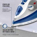Ver imagem 4 de Ferro a Vapor Fvn01bl 1200w Branco e Azul Mondial 220v