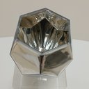 Ver imagem 4 de Vaso Decorativo de Vidro Prata 20x17x17cm Enfeite Sala Mesa Estante Aparador