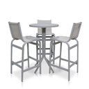 Ver imagem 1 de Conjunto Mesa Bistrô Com 3 Banquetas Cinza