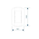 Ver imagem 2 de Tomada Tripla Fame Blanc+ 2p+t 10a com Placa 4x2 Branca