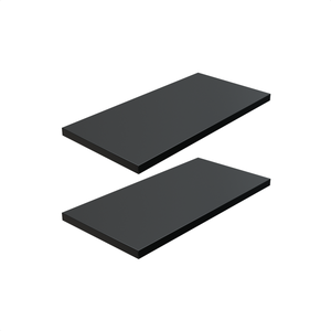 Kit 2 Prateleira Preta 40X20 + Suporte Flutuante Mdf  Organizadora Decoração Cozinha Banheiro Sala