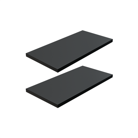 Kit 2 Prateleira Preta 40X20 + Suporte Flutuante Mdf Organizadora Decoração Cozinha Banheiro Sala