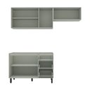 Ver imagem 3 de Cozinha Completa Koya 6 Portas 3 Gavetas 40250027 Verde Oliva - Politorno