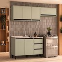 Ver imagem 1 de Cozinha Completa Koya 6 Portas 3 Gavetas 40250027 Verde Oliva - Politorno