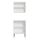 Ver mais imagens de Kit com Armário Aéreo e Balcão 64cm Branco Emilly Madesa