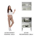Ver imagem 6 de Kit com Armário Aéreo e Balcão 64cm Branco Emilly Madesa