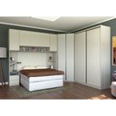 Ver imagem 2 de Guarda Roupa Canto 9 Portas E 10 Gavetas Crema Com Kashmir