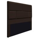 Ver imagem 1 de Cabeceira Queen Brick P02 160 cm Para Cama Box Marrom
