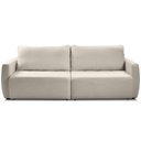 Ver imagem 1 de Sofá 3 Lugares Retrátil Reclinável para Sala de Estar 250cm Siloé K01 Veludo Bege - Lyam Decor