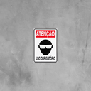 Ver imagem 1 de Combo 10 Placas de Sinalização Atenção Óculos Uso Obrigatório 20x30 Acesso - S-202 F9e