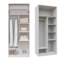 Ver imagem 7 de Guarda-Roupa Planejado 2 Portas Reflecta com Prateleiras Jade CabeCasa MadeiraOriginals Branco