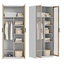 Ver mais imagens de Guarda-Roupa Planejado 2 Portas Reflecta com Prateleiras Jade CabeCasa MadeiraOriginals Branco