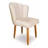 Cadeira Poltrona Sala Jantar Penteadeira Pétala Suede Bege - 2