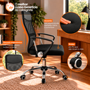 Ver imagem 6 de Kit 15 Cadeiras de Escritório Nagano Executiva Giratória com Tela Mesh Preto