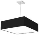 Ver imagem 2 de Lustre Cupula Pendente Dome Quadrado 50x15cm Preto