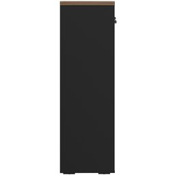 Armário para Escritório 160cm 02 Portas com Chave Unik A02 Nogal Preto - Lyam Decor - 7 Armário para Escritório 160cm 02 Portas com Chave Unik A02 Nogal Preto - Lyam Decor - 7