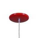 Ver imagem 2 de Pendente Meia Lua 24cm Luminária Lustre Alumínio Vermelho