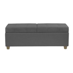 Recamier Bau Madri 1,20m Suede Cinza - Inova Decor Inova Decorações - 2