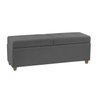 Recamier Bau Madri 1,20m Suede Cinza - Inova Decor Inova Decorações - 3