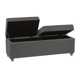 Recamier Bau Madri 1,20m Suede Cinza - Inova Decor Inova Decorações