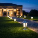 Ver imagem 5 de Kit 12 Luminárias de Chão 31cm Externa Decorativa Balizador de Jardim Lente Fosca Branco Dital