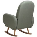 Ver imagem 5 de Poltrona de Amamentação com Balanço Base Milka Dolce D02 Tramado Verde C-296 - Lyam Decor