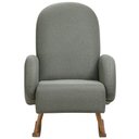Ver imagem 3 de Poltrona de Amamentação com Balanço Base Milka Dolce D02 Tramado Verde C-296 - Lyam Decor