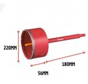 Ver imagem 3 de Serra Copo para Alvenaria Diamantada Cortag 220x56mm