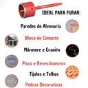 Ver imagem 4 de Serra Copo para Alvenaria Diamantada Cortag 220x56mm