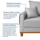 Ver imagem 6 de Sofá 3 Lugares 200cm Ananda CabeCasa MadeiraOriginals Cinza
