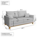 Ver imagem 3 de Sofá 3 Lugares 200cm Ananda CabeCasa MadeiraOriginals