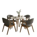 Ver imagem 2 de Conjunto Mesa Freijó 90cm & 4 Cadeiras Zara Design Sofisticado