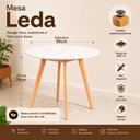Ver imagem 6 de Conjunto Mesa Freijó 90cm & 4 Cadeiras Lithi Design Sofisticado