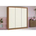 Ver imagem 1 de Guarda Roupa 3 Portas de Correr e 2 Gavetas M570 Flex Canela/canela ou Off White - Kappesberg