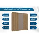 Ver imagem 2 de Guarda Roupa 3 Portas de Correr e 2 Gavetas M570 Flex Canela/canela ou Off White - Kappesberg