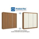 Ver imagem 3 de Guarda Roupa 3 Portas de Correr e 2 Gavetas M570 Flex Canela/canela ou Off White - Kappesberg