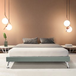 Base Cama Box Queen Casal Japonesa 160cm em Veludo Cinza - 1