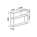 Ver imagem 4 de Mesa Lateral com Revisteiro Industrial Steel Quadra 