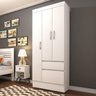 Conjunto Quarto de Solteiro Guarda-Roupa 3 Portas com Cama e Mesa de Cabeceira Tcil Móveis - 3