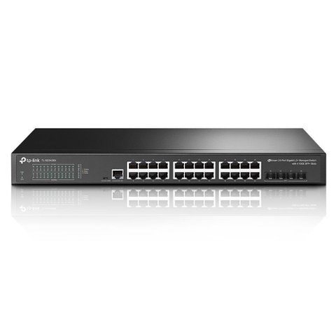 Switch Tp-link Tl-sg3428x 24 Portas Gigabit L2+ 4x10ge Sfp+ - 10/100/1000mbps