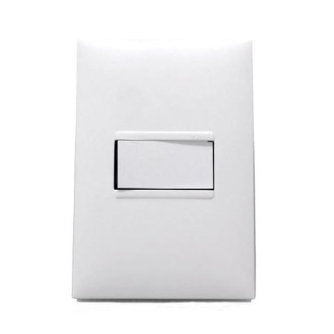 Interruptor Simples Conjunto 10a 4x2 Branca Pial Plus+