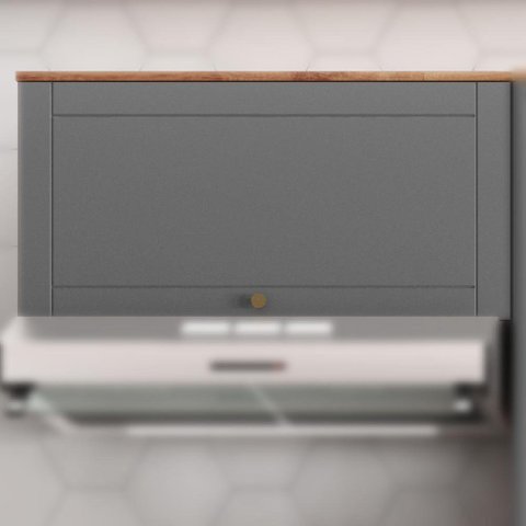 Armário Aéreo Bella 1 Porta Nog/cinza 80 Cm Carraro