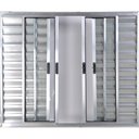 Ver imagem 2 de Jlt Veneziana 6 Folhas sem Grade Vidro Liso Brilhante - Economica - 100x150 (0388)