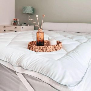 Pillow Top Protetor Colchão Cama Queen Box Toque Pluma Macio