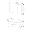 Ver imagem 4 de Kit Lavabo com Gaveteiro e Espelheira Branco Tecno Mobili