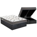 Ver imagem 1 de Cama Box Baú Queen: Colchão Espuma D33 Ortobom Light Saúde + Base CRC Suede Gray(158x198)
