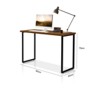 Ver imagem 5 de Escrivaninha Mesa Moderna 90cm Industrial Gamer Pc MDF:Imbuia